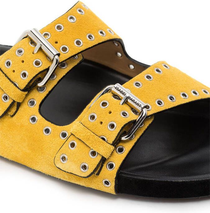 ISABEL MARANT Lennyo buckled sandals Yellow
