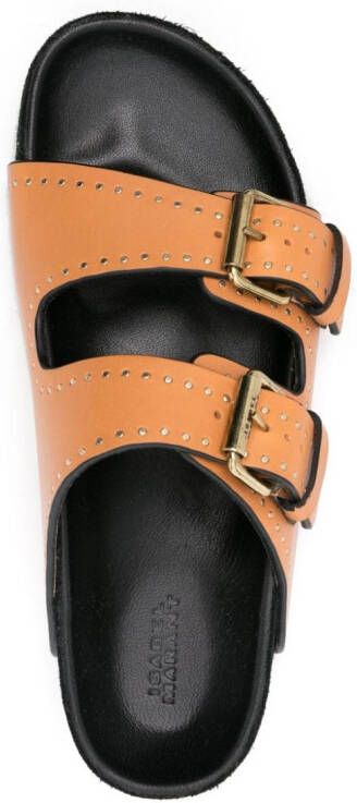 ISABEL MARANT Lennyo studded sandals Orange