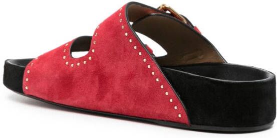ISABEL MARANT Lennyo suede sandals Red
