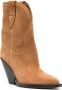 ISABEL MARANT Leyane 90mm suede boots Brown - Thumbnail 2