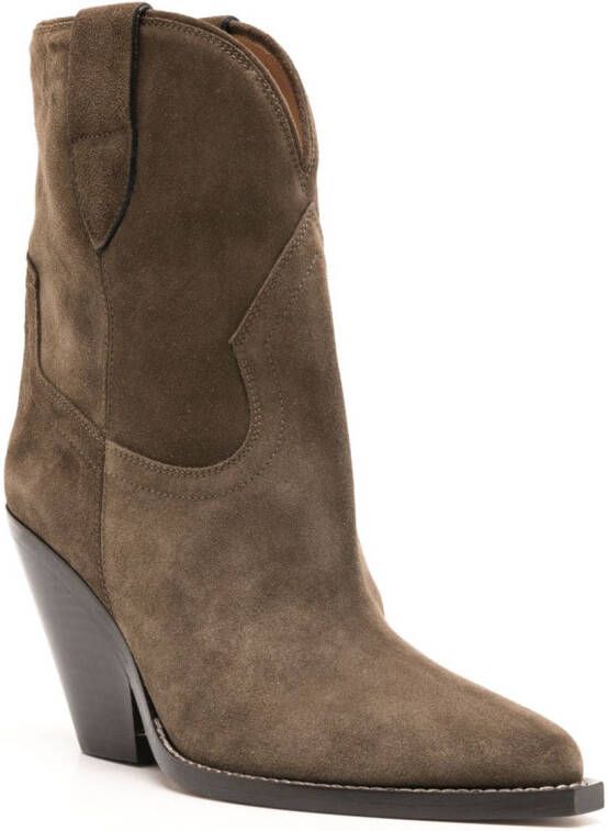 ISABEL MARANT Leyane high ankle boots Brown