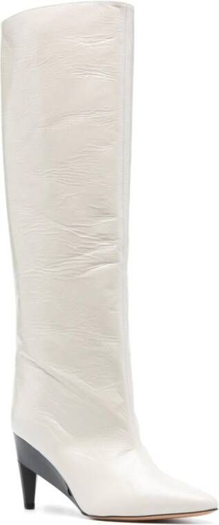 ISABEL MARANT Liesel 85mm knee-high boots White