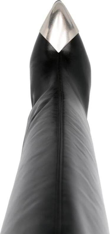 ISABEL MARANT Lilezio 95mm leather knee-high boots Black