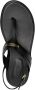 ISABEL MARANT logo-plaque leather slingback sandals Black - Thumbnail 4