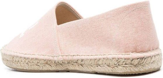 ISABEL MARANT logo-print slip-on espadrilles Pink