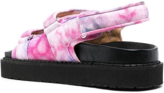 ISABEL MARANT Madee tie-dye slingback sandals Pink