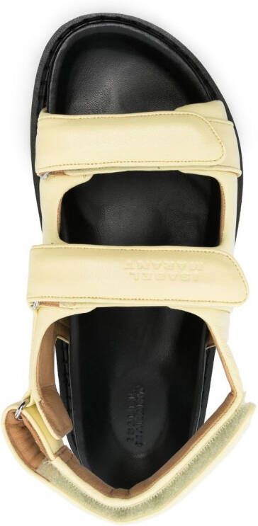 ISABEL MARANT Madee touch-strap sandals Yellow