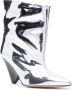 ISABEL MARANT Miyako 90mm leather boots Silver - Thumbnail 1