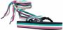 ISABEL MARANT multi-drawstring strap sandals Green - Thumbnail 2