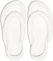 ISABEL MARANT Orene leather flatform sandals White - Thumbnail 4