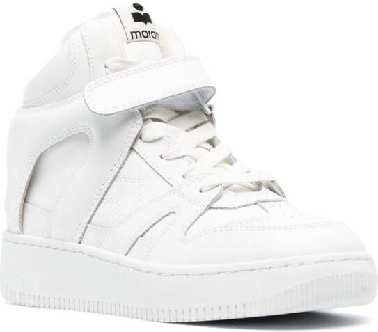 ISABEL MARANT panelled hi-top sneakers White