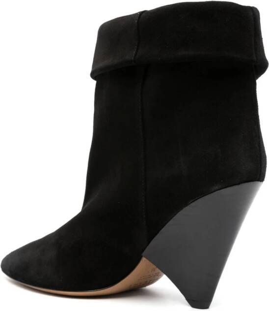 ISABEL MARANT pointed suede ankle boots Black