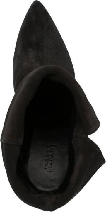 ISABEL MARANT pointed suede ankle boots Black