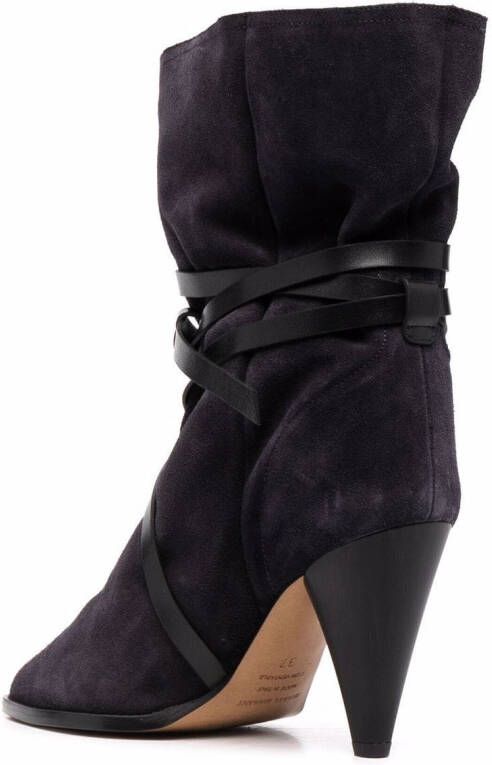 ISABEL MARANT pointed suede boots Black