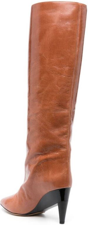 ISABEL MARANT Liesel 85mm knee-high boots Orange