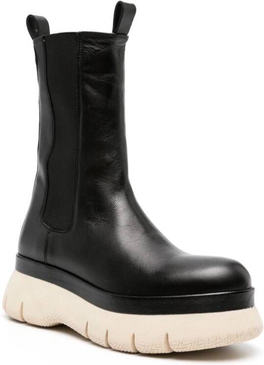 ISABEL MARANT pull-on leather boots Black