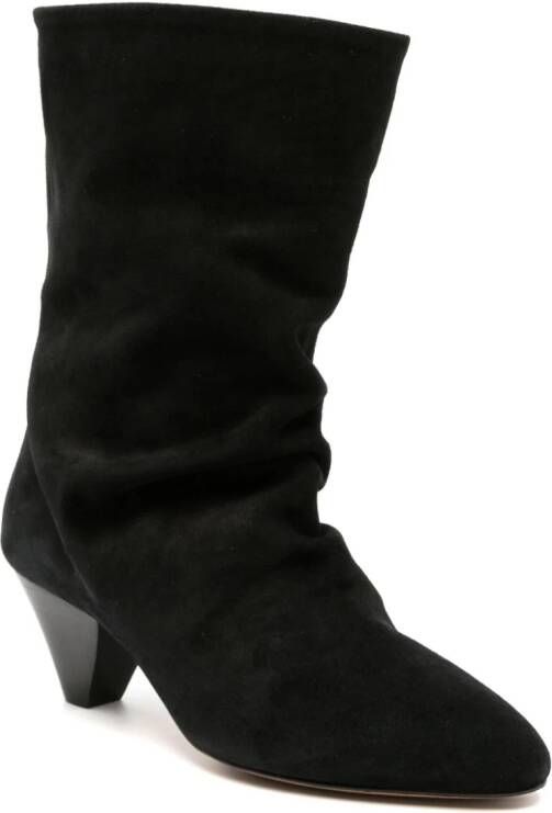 ISABEL MARANT Reachi 50mm suede ankle boots Black