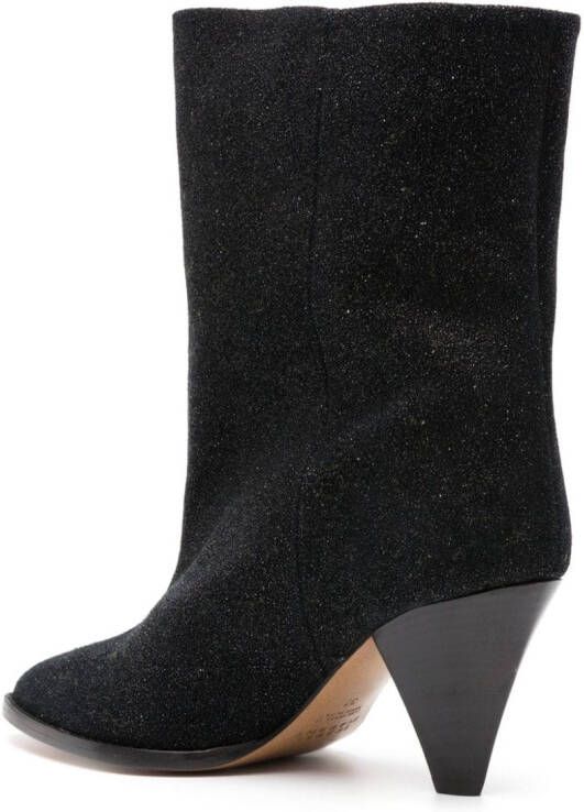 ISABEL MARANT Rouxa suede 85mm boots Black