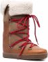 ISABEL MARANT shearling-trim lace-up boots Brown - Thumbnail 2