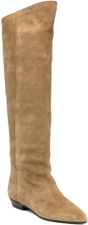 ISABEL MARANT Skarlet knee-length suede boots Neutrals