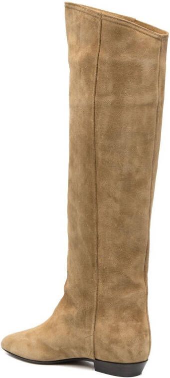 ISABEL MARANT Skarlet knee-length suede boots Neutrals