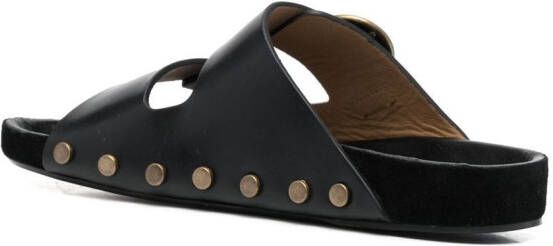 ISABEL MARANT stud-embellished buckled sandals Black