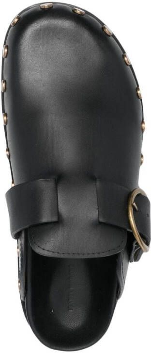 ISABEL MARANT stud-embellished leather mules Black