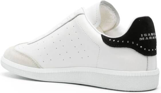 ISABEL MARANT stud-embellished leather sneakers White