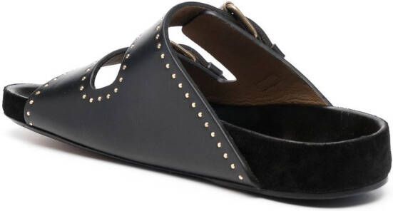 ISABEL MARANT studded buckle-fastening sandals Black