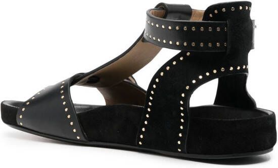 ISABEL MARANT studded gladiator-sandals Black