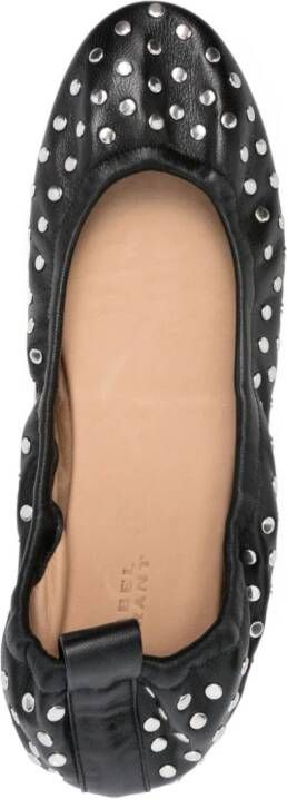 ISABEL MARANT Belna studded ballerina shoes Black