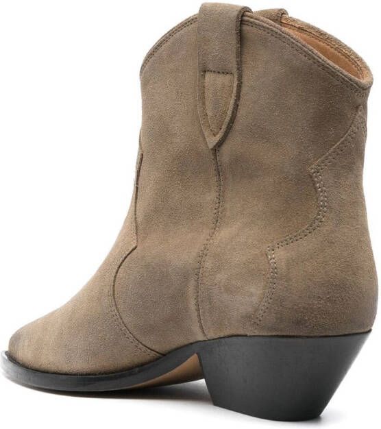 ISABEL MARANT suede 45mm ankle boots Brown