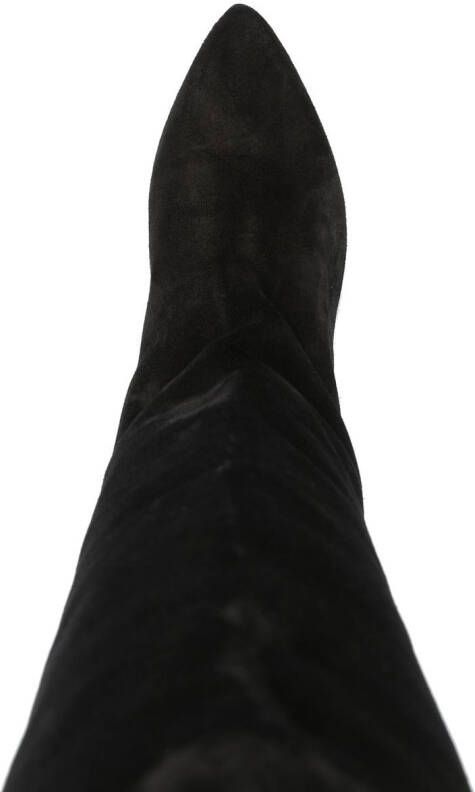 ISABEL MARANT suede 60mm knee boots Black