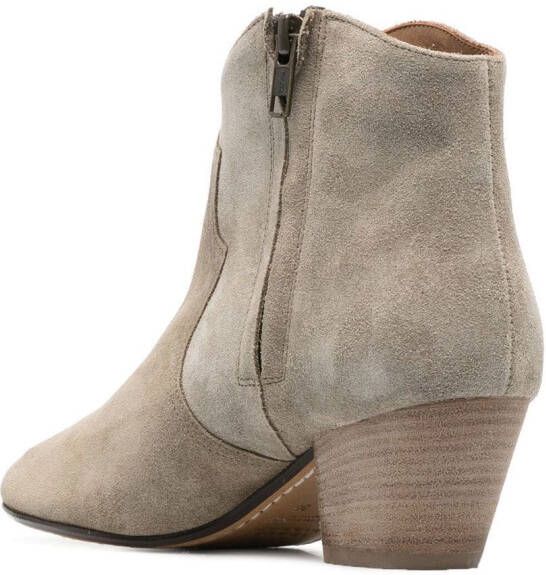 ISABEL MARANT Dicker suede ankle boots Neutrals