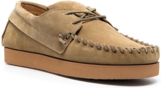 MARANT suede boat shoes Neutrals