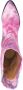 ISABEL MARANT tie-dye print denim boots Pink - Thumbnail 4