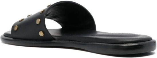 ISABEL MARANT Vikee stud-embellished slides Black