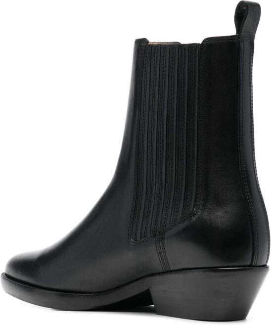 ISABEL MARANT Delena leather ankle boots Black