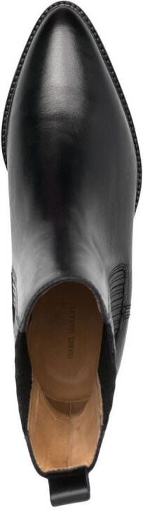 ISABEL MARANT Delena leather ankle boots Black