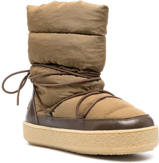ISABEL MARANT Zimlee padded snow boots Green