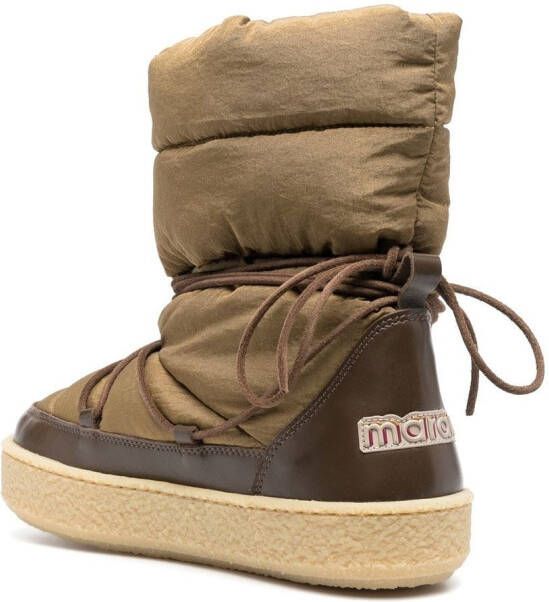 ISABEL MARANT Zimlee padded snow boots Green