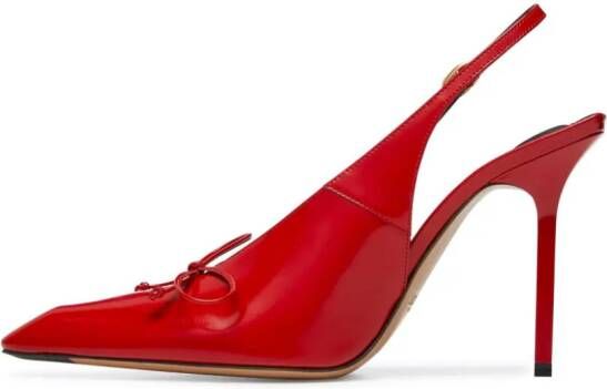 Jacquemus Abra 100mm slingback sandals Red