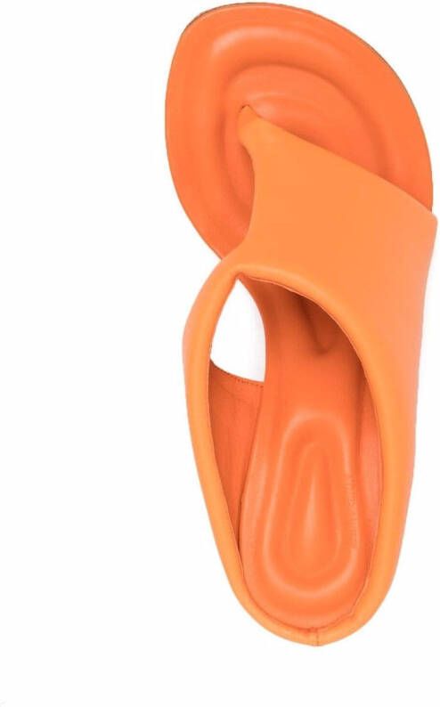 Jacquemus asymmetric-design open-toe mules Orange
