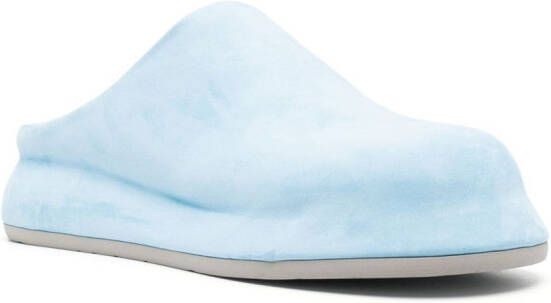 Jacquemus Bricciola suede mules Blue