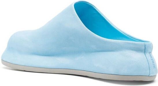 Jacquemus Bricciola suede mules Blue