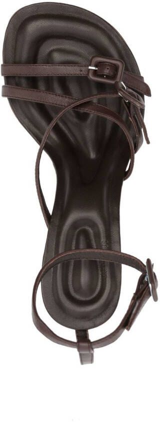 Jacquemus Camargue 90mm sandals Brown