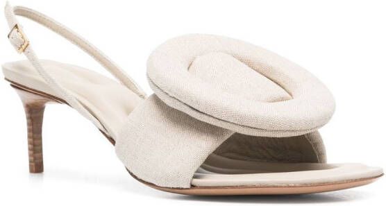 Jacquemus Cuscinu slingback sandals Neutrals