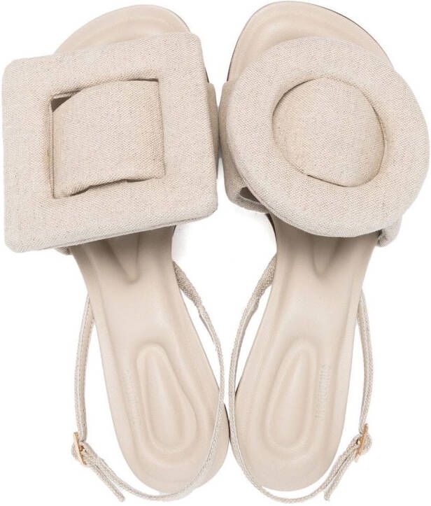 Jacquemus Cuscinu slingback sandals Neutrals