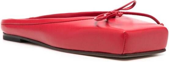 Jacquemus Les Ballets square-toe mules Red