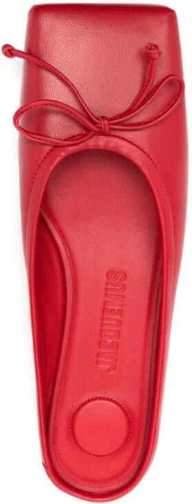 Jacquemus Les Ballets square-toe mules Red